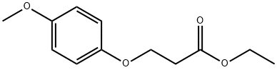 3-(4-甲氧基苯氧基)丙酸乙酯 结构式