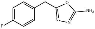 5-[(4-氟苯基)甲基]-1,3,4-噁二唑-2-胺 结构式
