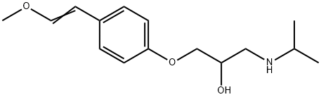 1-[4-(2-甲氧基乙烯基)苯氧基]-3-[异丙基氨基]-2-丙醇 结构式