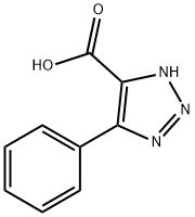 4-苯基-1,2,3-三氮唑-4-羧酸 结构式