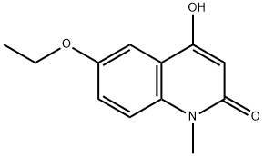 6-乙氧基-4-羟基-1-甲基喹啉-2(1H)-酮 结构式