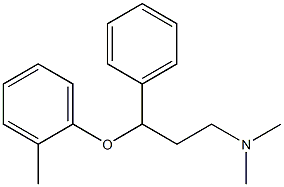 N-甲基-3-(2-甲基苯氧基)-3-苯基丙胺草酸盐 结构式