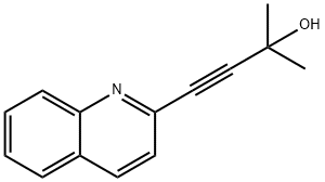 2-Methyl-4-(quinolin-2-yl)but-3-yn-2-ol 结构式