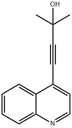 2-Methyl-4-(quinolin-4-yl)but-3-yn-2-ol 结构式