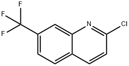 2-氯-7-(三氟甲基)喹啉 结构式