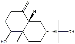 (2R,4AR,5R,8AS)-十氢-5-羟基-ALPHA,ALPHA,4A-三甲基-8-亚甲基-2-萘甲醇 结构式
