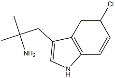 1-(5-氯-1H-吲哚-3-基)-2-甲基丙-2-胺 结构式