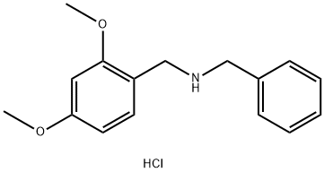 苄基-(2,4-二甲氧基苄基)胺盐酸盐 结构式