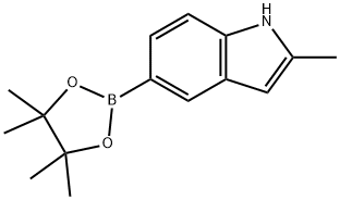 2-甲基吲哚-5-硼酸酯 结构式