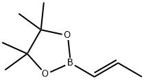 反式-1-丙烯基硼酸频哪醇酯 结构式