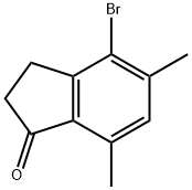 4-溴-5,7-二甲基-2,3-二氢-1H-茚-1-酮 结构式