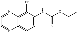O-Ethyl (5-BroMoquinoxalin-6-yl)carbaMothioate  (BriMonidine IMpurity) 结构式