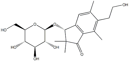 表蕨素 D 3-O-葡萄糖甙 结构式