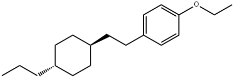 1-乙氧基-4-[2-(反式-4-丙基环己基)乙基]苯 结构式