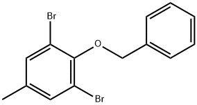 2-(苄氧基)-1,3-二溴-5-甲基苯 结构式