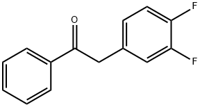 2-(3,4-二氟苯基)-1-苯基乙-1-酮 结构式