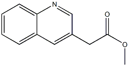 2-(喹啉-3-基)乙酸甲酯 结构式