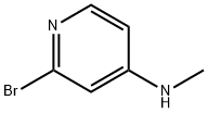 2-溴-N-甲基-吡啶-4-胺 结构式