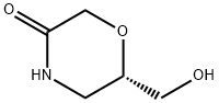 (S)-6-羟甲基-吗啉-3-酮 结构式