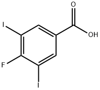 4-氟-3,5-二碘苯甲酸 结构式