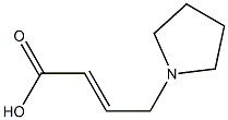 (E)-4-(吡咯烷-1-基)丁-2-烯酸 结构式