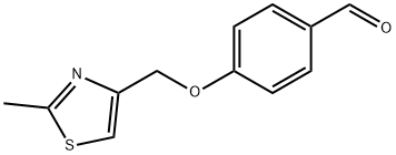 4-((2-甲基噻唑-4-基)甲氧基)苯甲醛 结构式