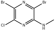 3,5-DibroMo-6-chloro-N-Methylpyrazin-2-aMine 结构式