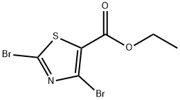 2,4-二溴噻唑-5-羧酸乙酯 结构式