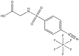 4-[[(CarboxyMethyl)aMino]sulfonyl]benzenediazoniuM Hexafluorophosphate 结构式