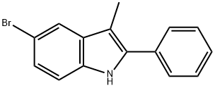 5-溴-3-甲基-2-苯基-1H-吲哚 结构式