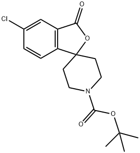 5-氯-3-氧代-3H-螺[异苯并呋喃-1,4'-哌啶] -1'-羧酸叔丁酯 结构式