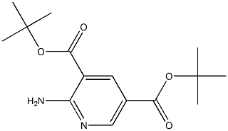 3,5-双(BOC-氨基)吡啶 结构式