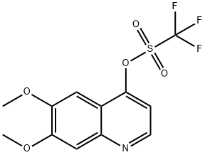 6,7-二甲氧基喹啉-4-基三氟甲烷磺酸酯 结构式