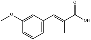 (E)-3-(3-甲氧基苯基)-2-甲基丙烯酸 结构式