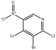 3-溴-2,4-二氯-5-硝基吡啶 结构式