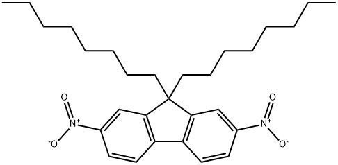 2,7-二硝基-9,9-二辛基芴 结构式