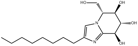 (5R,6R,7S,8S)-5-(hydroxyMethyl)-2-octyl-5,6,7,8-tetrahydroiMidazo[1,2-a]pyridine-6,7,8-triol 结构式