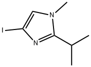 4-碘-1-甲基-2-异丙基咪唑 结构式