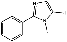 5-碘-1-甲基-2-苯基-1H-咪唑 结构式