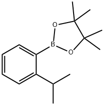 2-(2-异丙基苯基)-4,4,5,5-四甲基-1,3,2-二氧硼五环 结构式