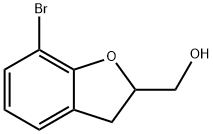 (7-溴-2,3-二氢苯并呋喃-2-基)甲醇 结构式