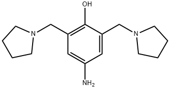 4-aMino-2,6-bis(pyrrolidin-1-ylMethyl)phenol 结构式