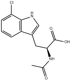 N-ACETYL-7-CHLORO-L-TRYPTOPHAN 结构式