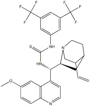 1-[3,5-bis(trifluoromethyl)phenyl]-3-[(S)-[(1S,2S,4S,5R)-5-ethenyl-1-azabicyclo[2.2.2]octan-2-yl](6-methoxyquinolin-4-yl)methyl]thiourea