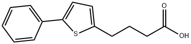 4-(5-苯基噻吩-2-基)丁酸 结构式