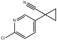 1-(6-氯吡啶-3-基)环丙烷甲腈 结构式