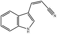 (Z)-3-(1H-吲哚-3-基)丙烯腈 结构式