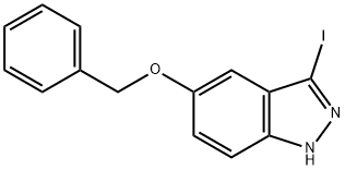 5-(苄氧基)-3-碘-1H-吲唑 结构式