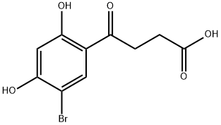 4-(5-溴-2,4-二羟苯基)-4-氧代丁酸 结构式