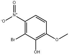 2-溴-6-甲氧基-3-硝基苯酚 结构式